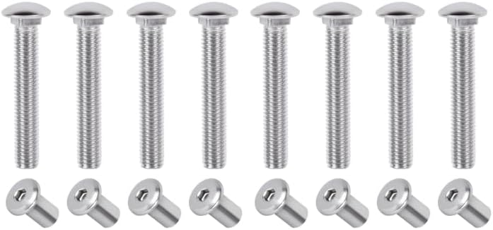 KishYa 8 Pcs Trailer Hasp Bolt Kit for Trailer Cam Action Hasp, Trailer Hasp Bolt Kit, 2 in Stainless Steel Trailer Hasp Bolt for Cam Bar Lock - Image 1